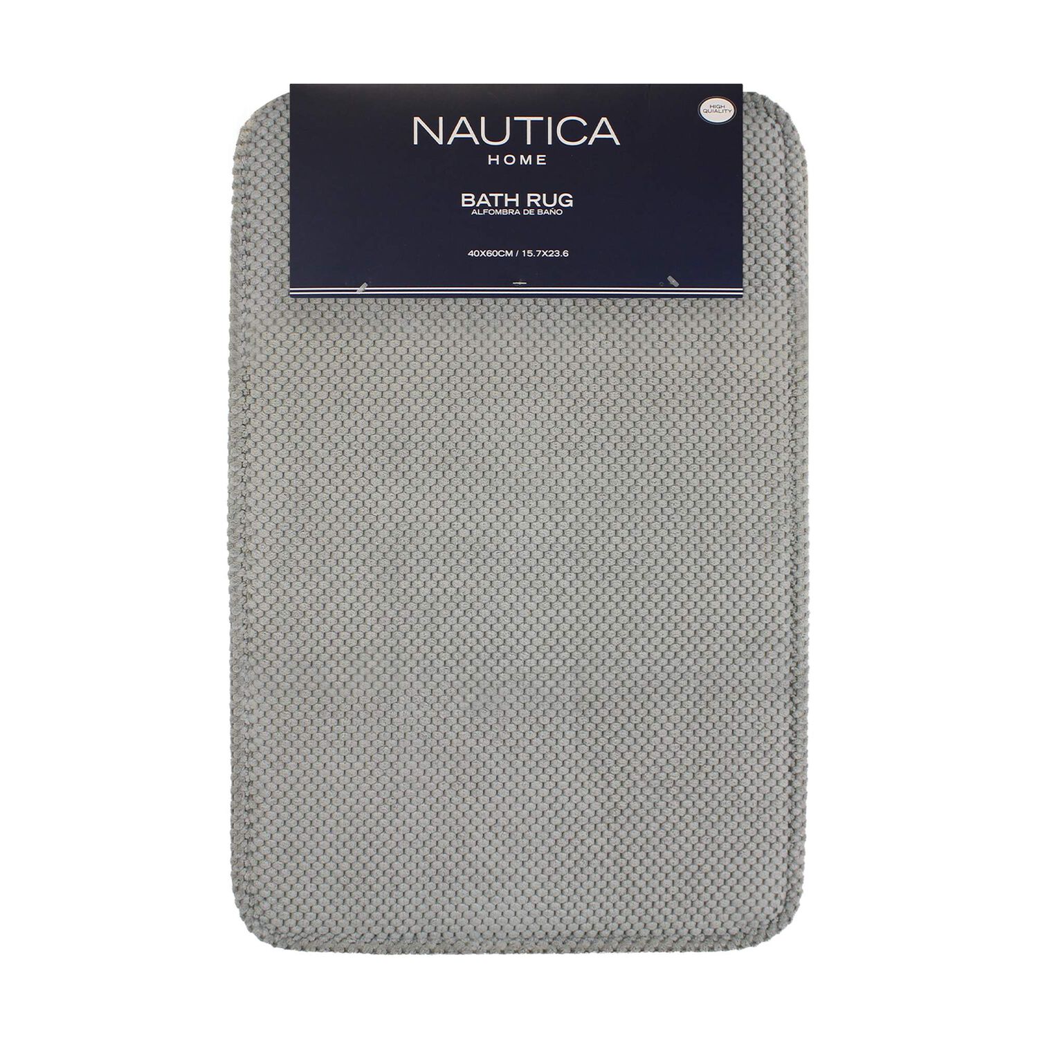 Alfombra De Ba&ntilde;o Nautica Home Popcorn 40x60cm Gris Claro image number 3.0