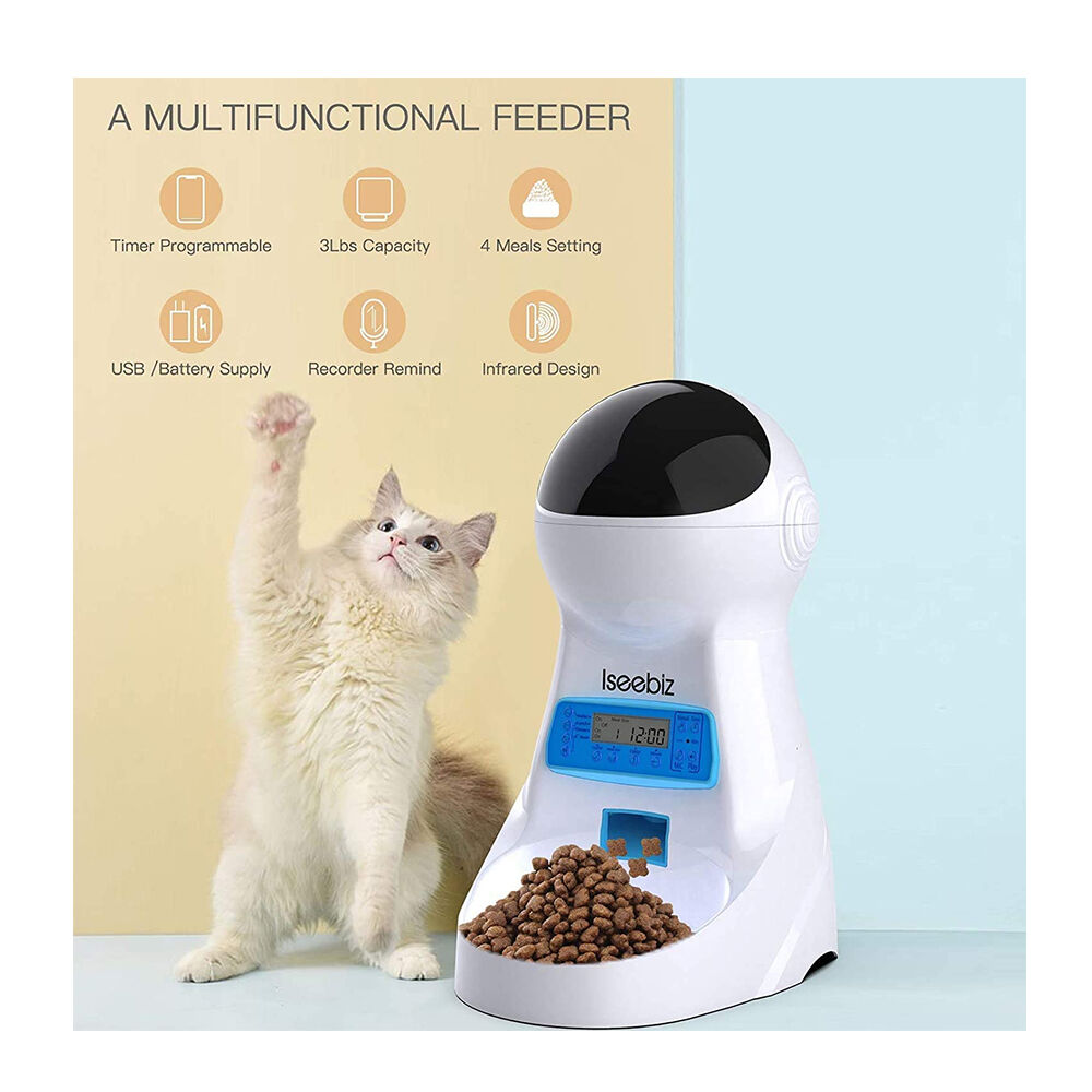 Dispensador Automatico Alimento Comida Mascota Con Audio image number 4.0