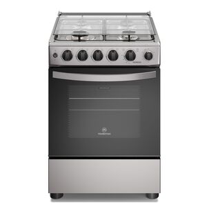 Cocina A Gas 4 Platos Horno Vapor Y Temporizador Fm4tsc Silver