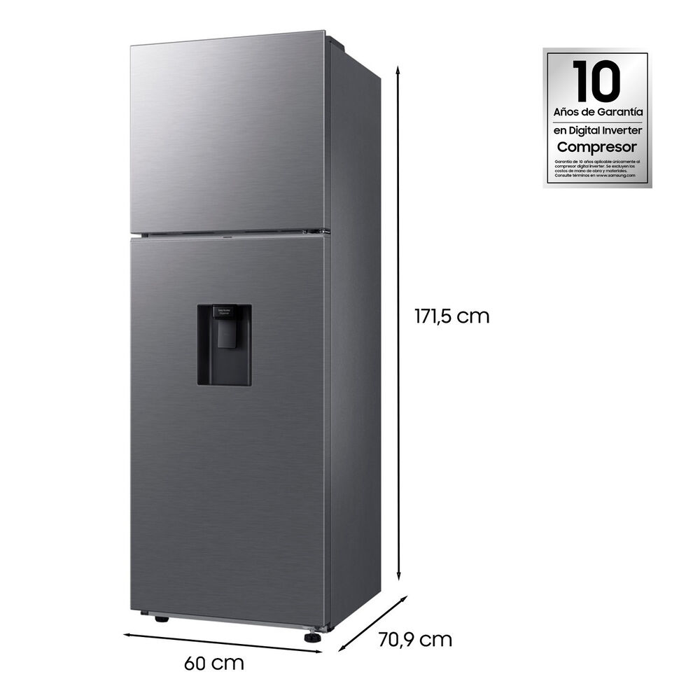 Refrigerador Top Freezer Samsung RT35CG5540S9ZS Space Max / No Frost / 341 Litros / A+ image number 4.0