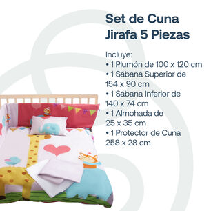 Set De Cuna Jirafa 5 Piezas Bebesit