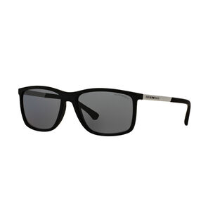 Lentes De Sol Black Matte Polarizados Emporio Armani