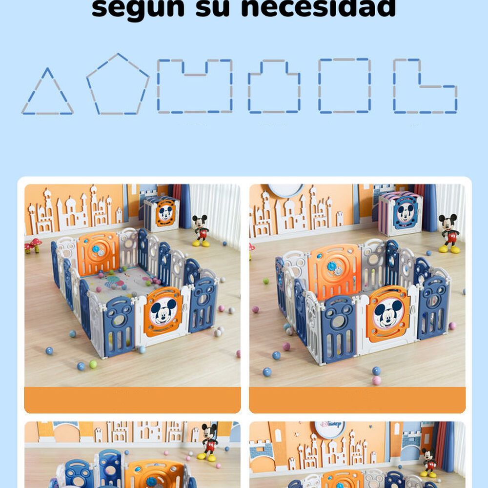 Corral 1.2*1.8m Naranjo Con Alfombra Lubabycas image number 2.0