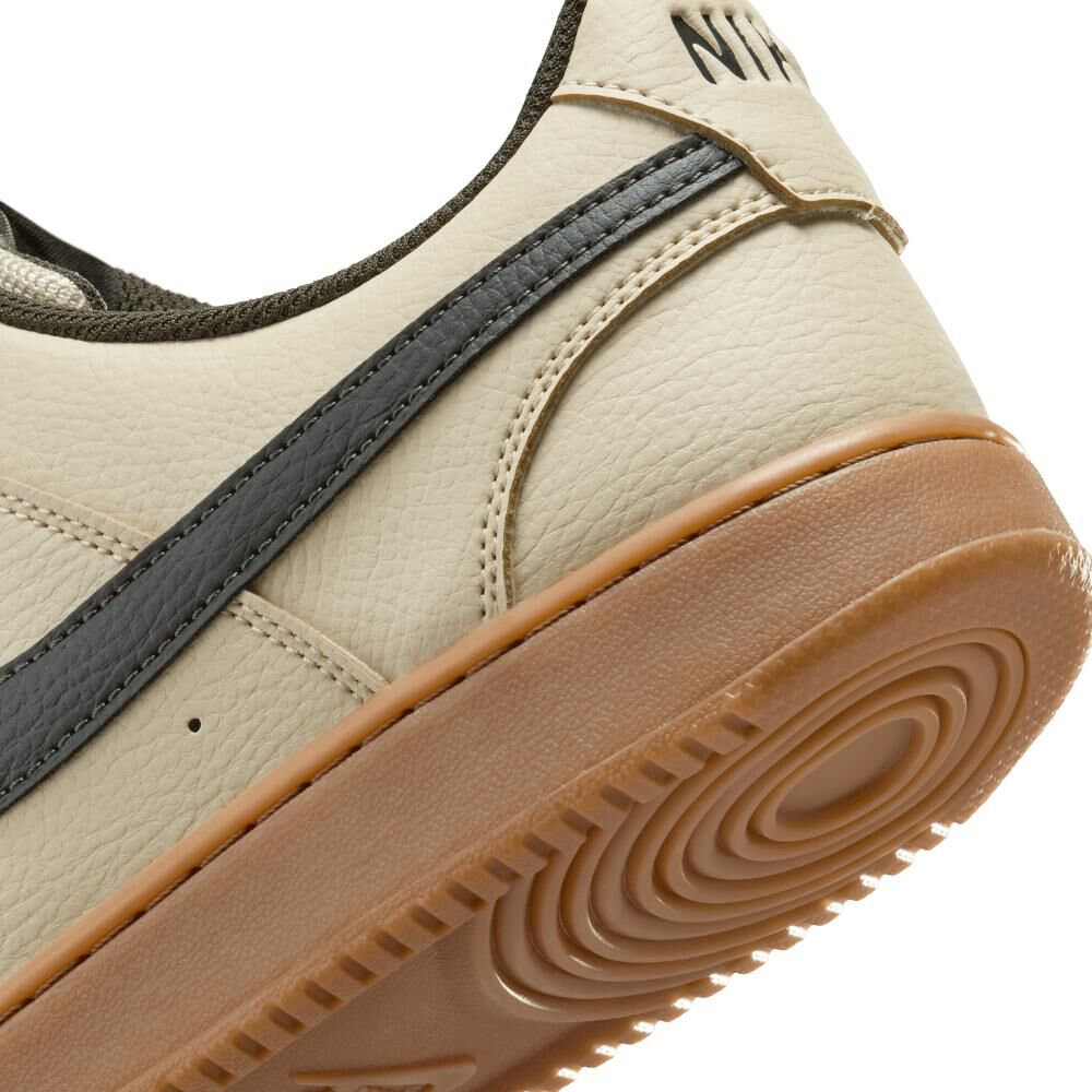 Zapatilla Urbana Hombre Nike Court Vision Low Light Khaki Gum image number 10.0