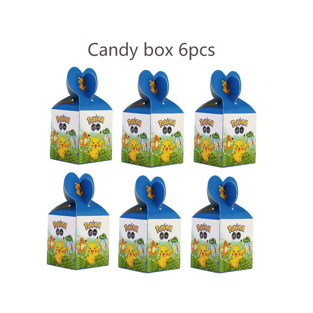 Pack 6 Cajas Dulces Pokemon Para Cumplea&ntilde;os Cotillon image number 1.0