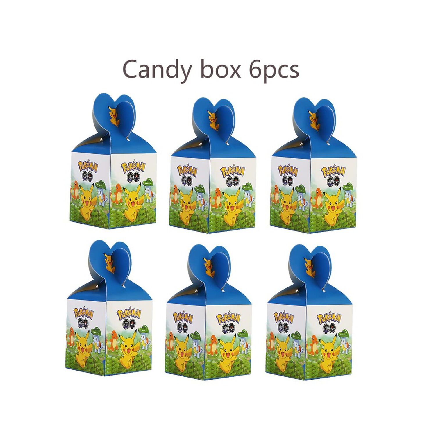 Pack 6 Cajas Dulces Pokemon Para Cumplea&ntilde;os Cotillon image number 1.0