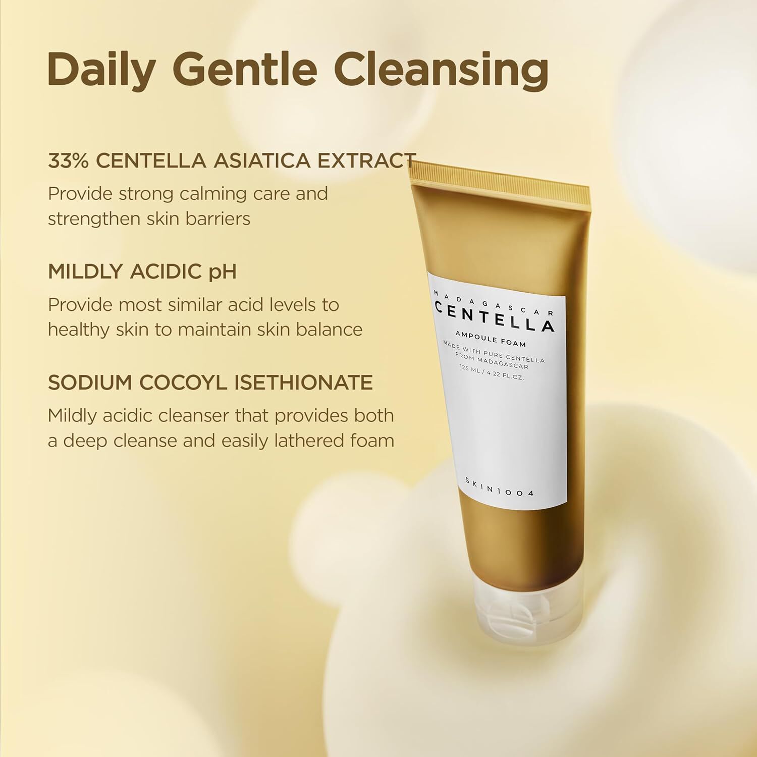 Madagascar Centella Ampoule Foam (skin1004) - 125ml Limpiador En Espuma Calmante Pieles Sensibles image number 0.0