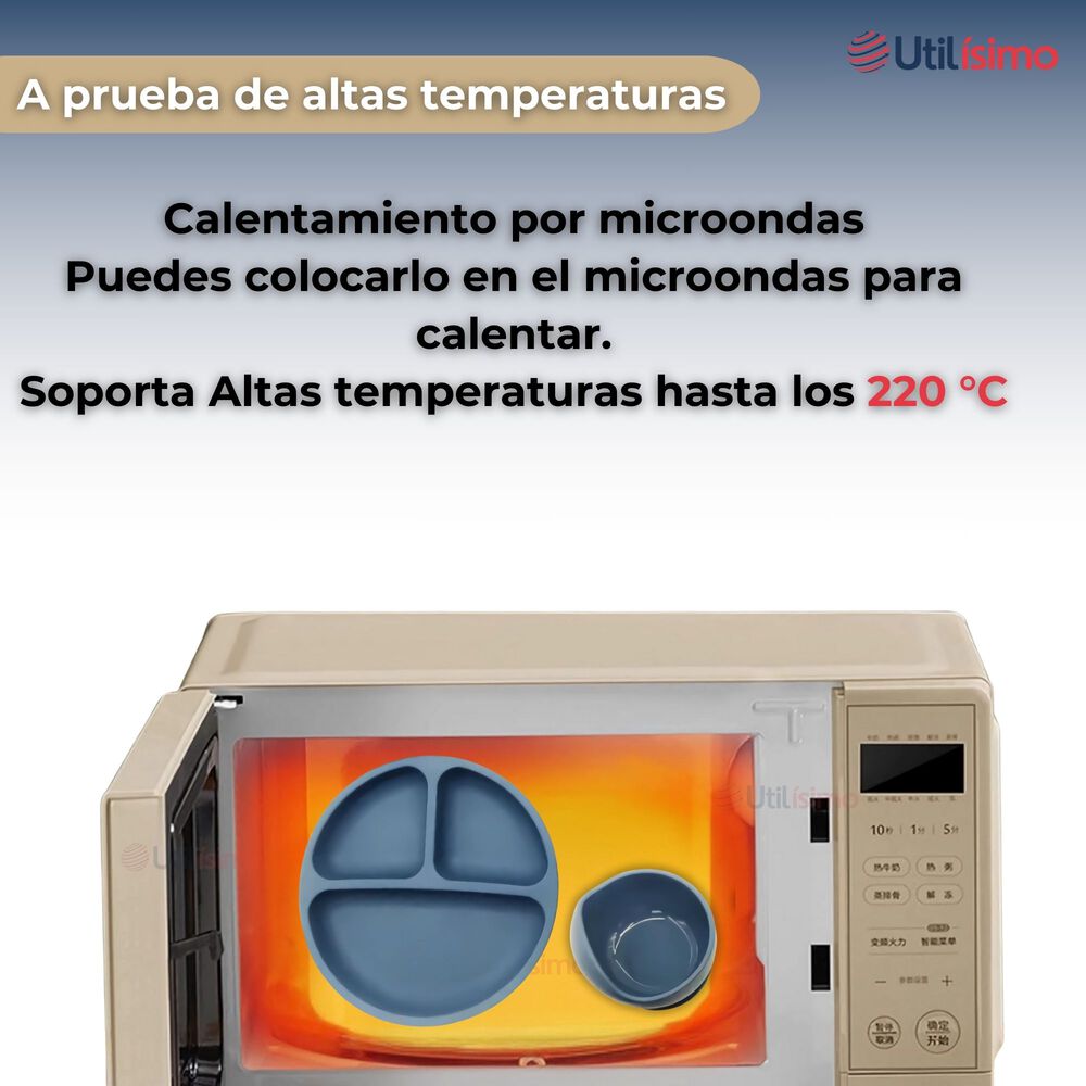 Set De Alimentación Bebé Silicona 5 Piezas Libre Bpa Colores Surtidos image number 6.0