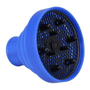 Difusor Para Secador De Cabello De Silicona Plegable Azul