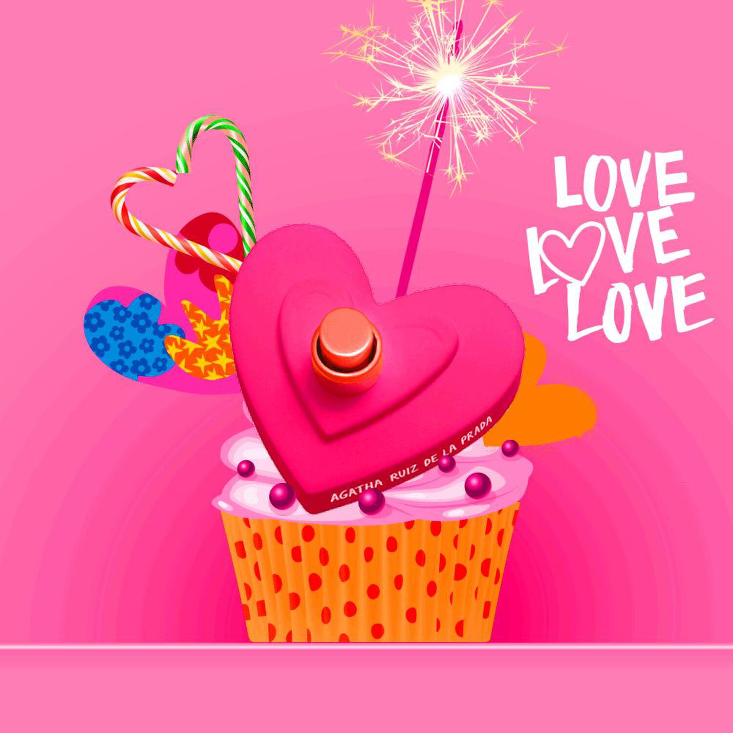 Set De Perfumer&iacute;a Mujer Love Love Love Agatha Ruiz De La Prada / 50 Ml / Edt + Megaspritzer 10 Ml image number 4.0