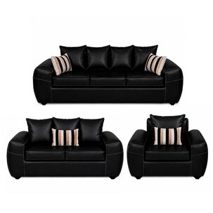Juego De Living Elegant Detail Houston Pu / 6 Cuerpos