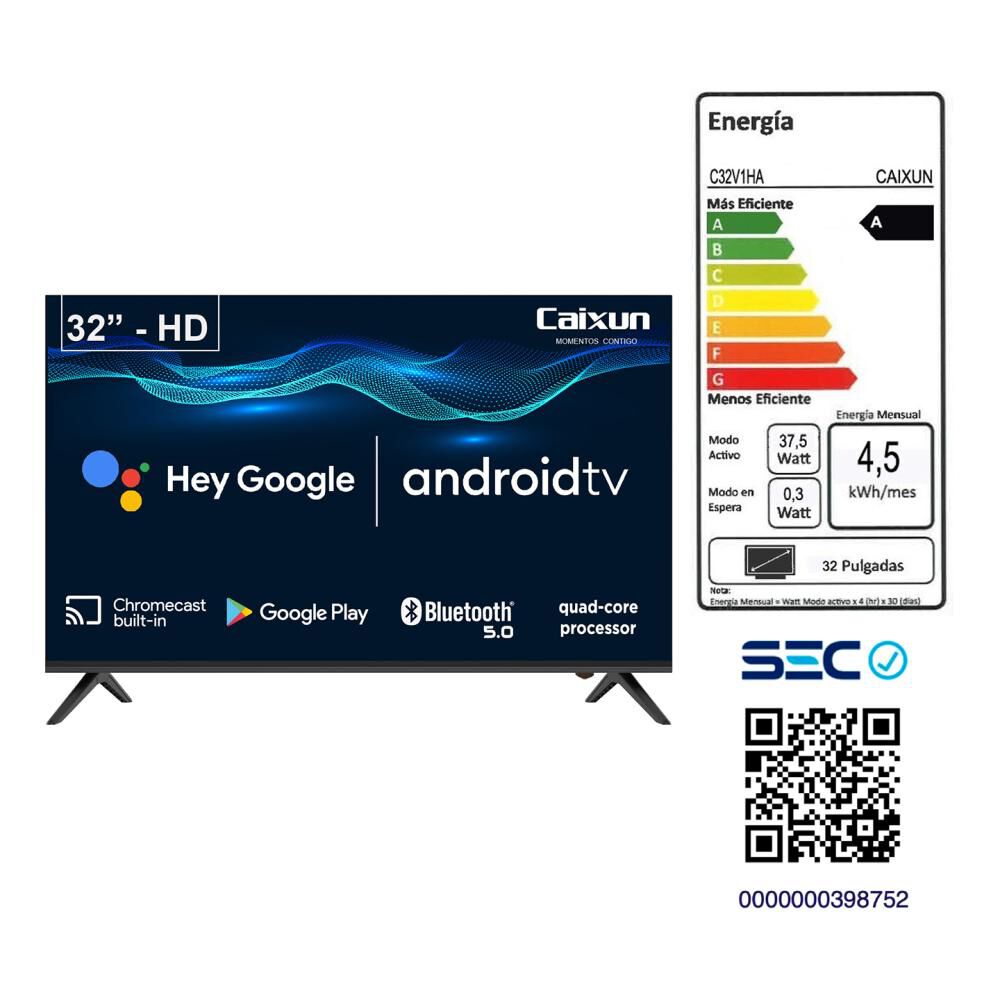 Led 32" Caixun C32V1HA / HD / Smart TV image number 6.0