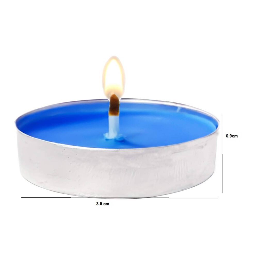 Set 50 Velas Decorativas Azules image number 1.0