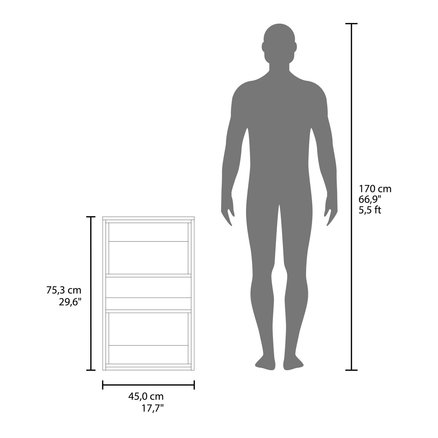 Mueble Auxilar Muro Ba&ntilde;o 75.3x45x18.9 Cm image number 6.0