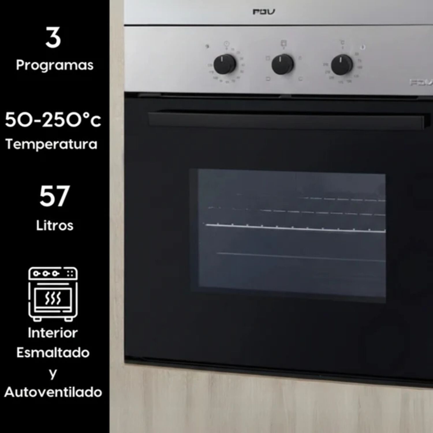 Horno Empotrado Design 60 Lts Fdv image number 1.0