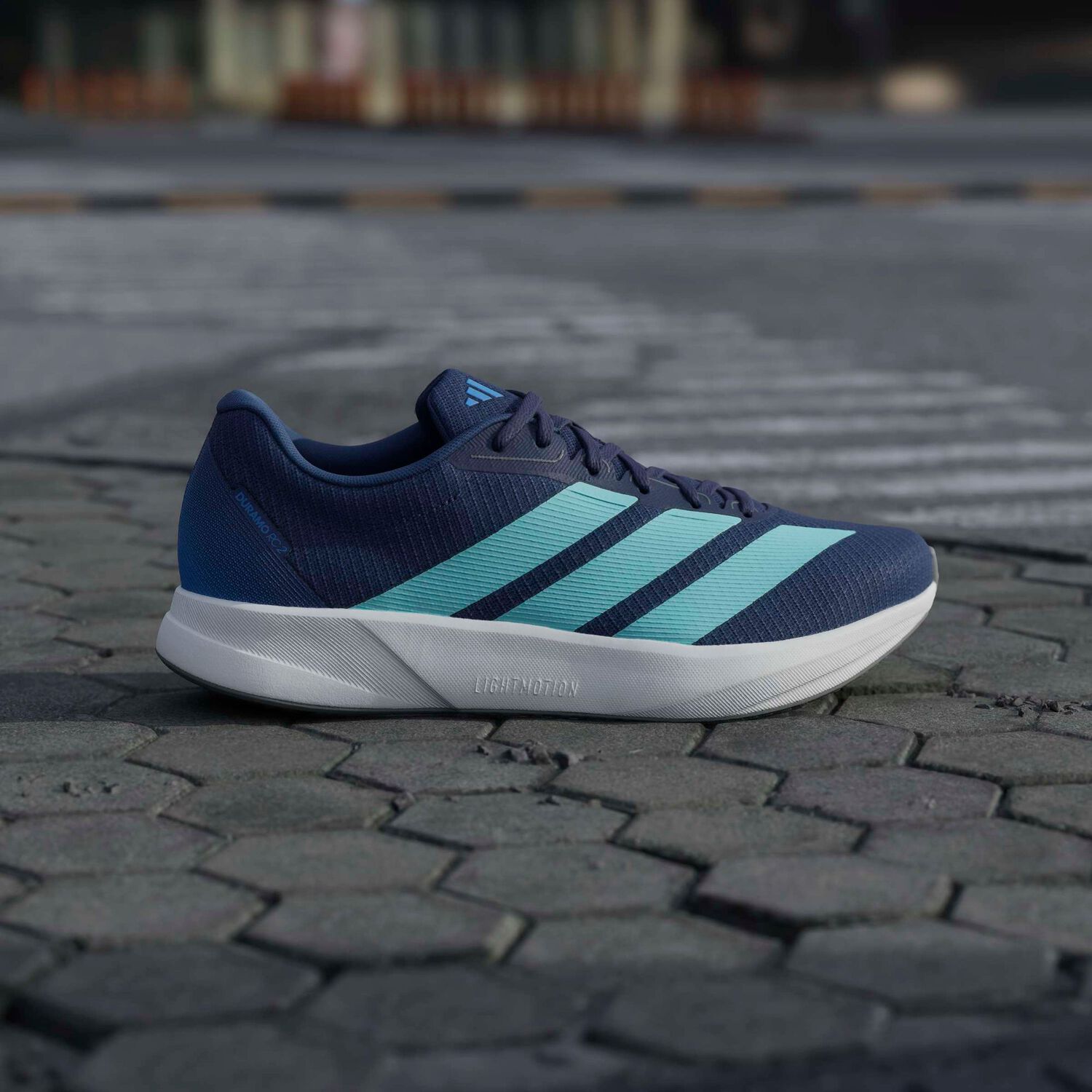 Zapatilla Running Hombre Adidas Duramo Rc2 M Morado image number 10.0