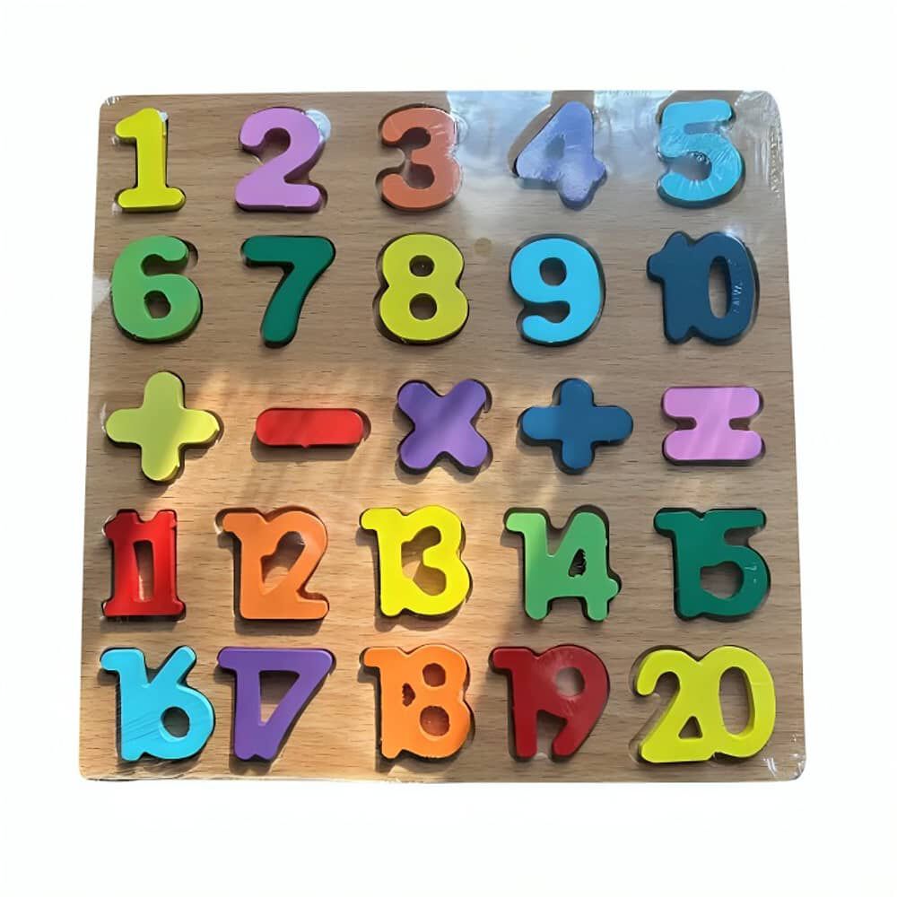 Tabla N&uacute;mero Encaje Juguete Madera image number 0.0