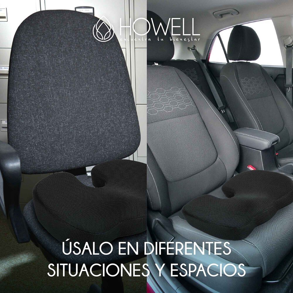 Coj&iacute;n Lumbar Ortop&eacute;dico Viscoel&aacute;stico Howell Asiento image number 6.0