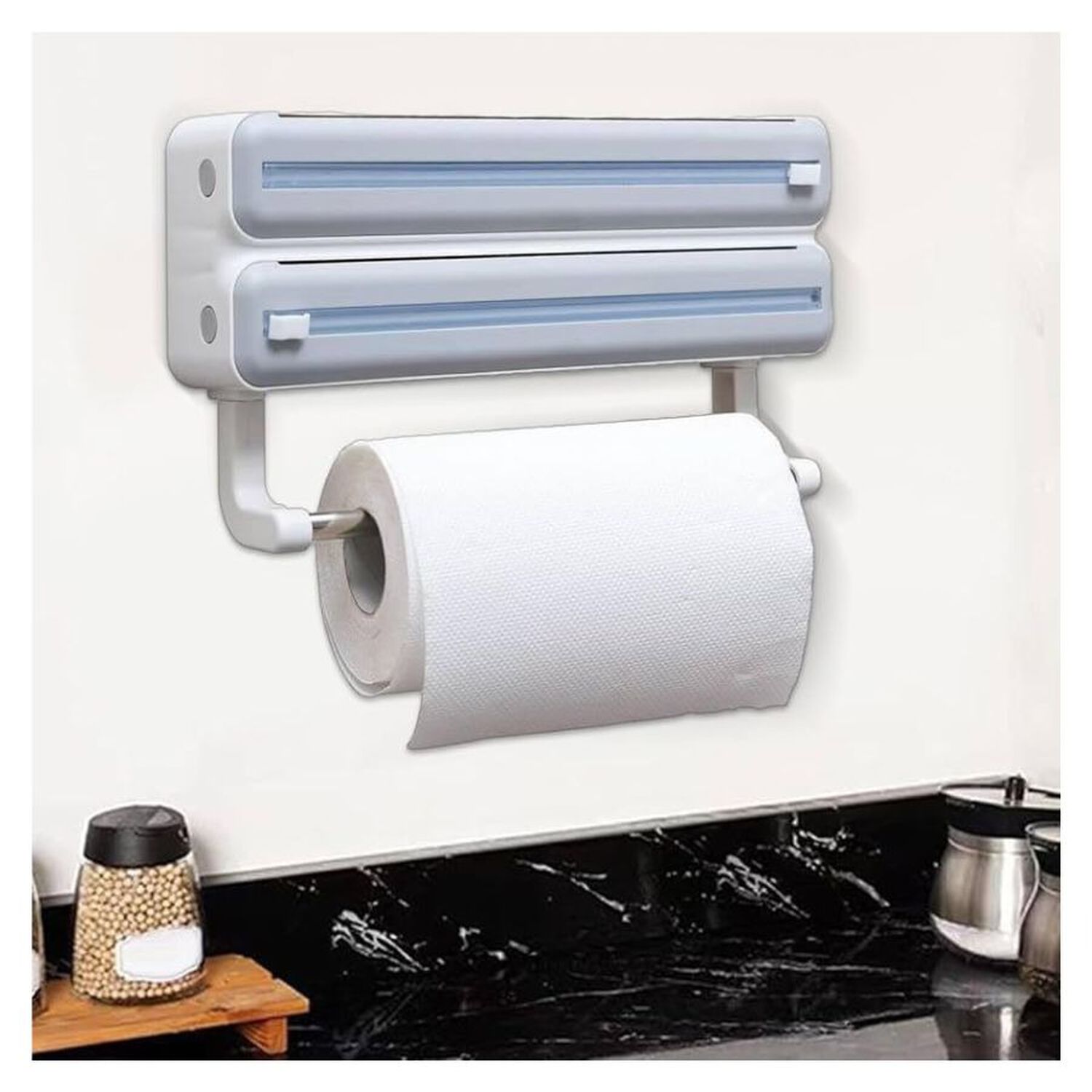 Dispensador Organizador De Cocina 3 En 1 Gris image number 2.0