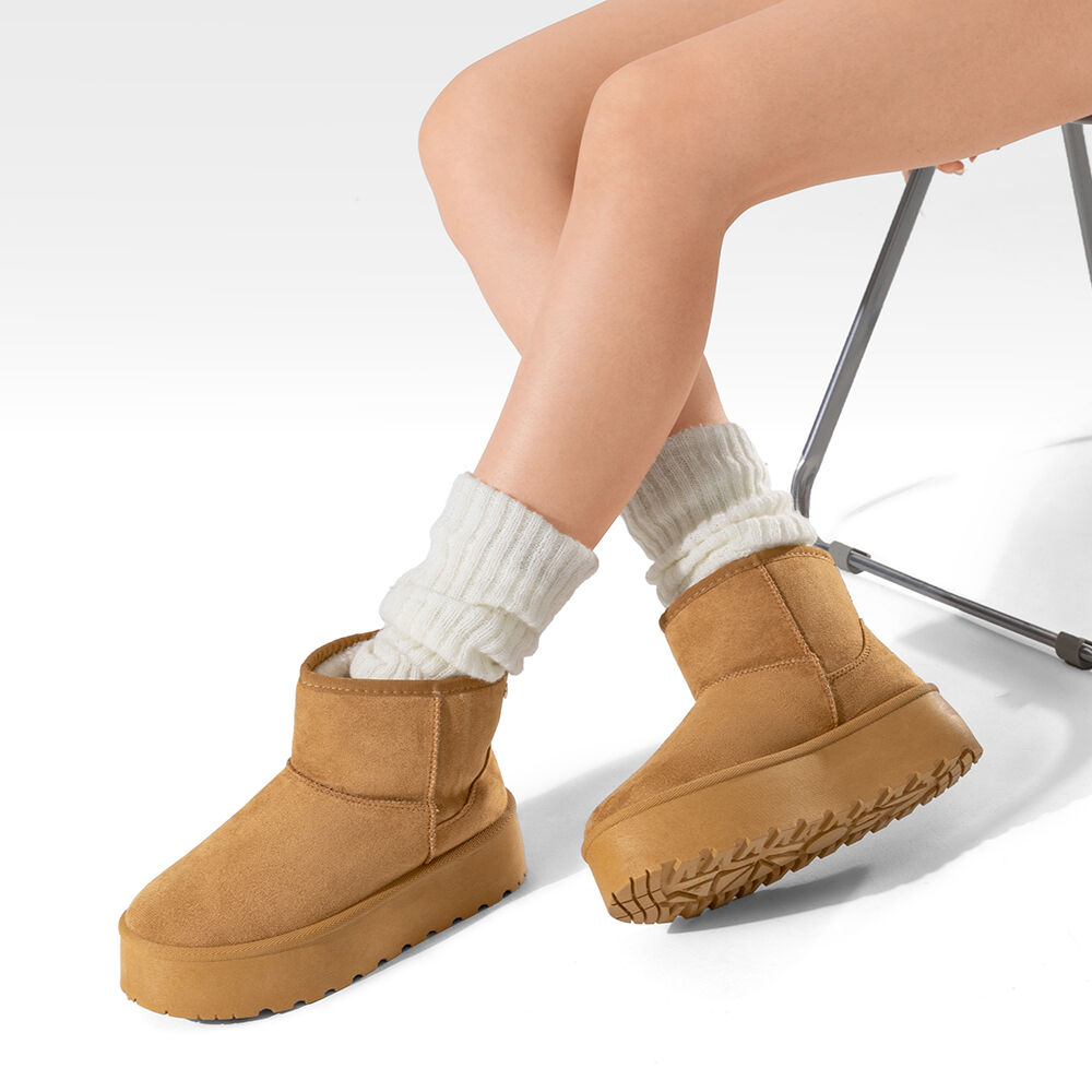 Botin Camel Casual Mujer Weide Lt122 image number 1.0
