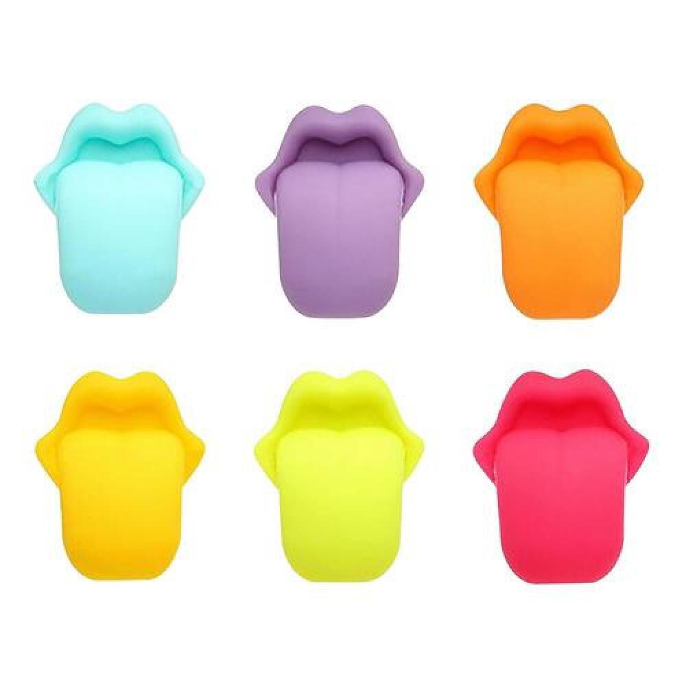 Marcadores De Vasos O Copas Boca Lengua 6 Pcs image number 1.0