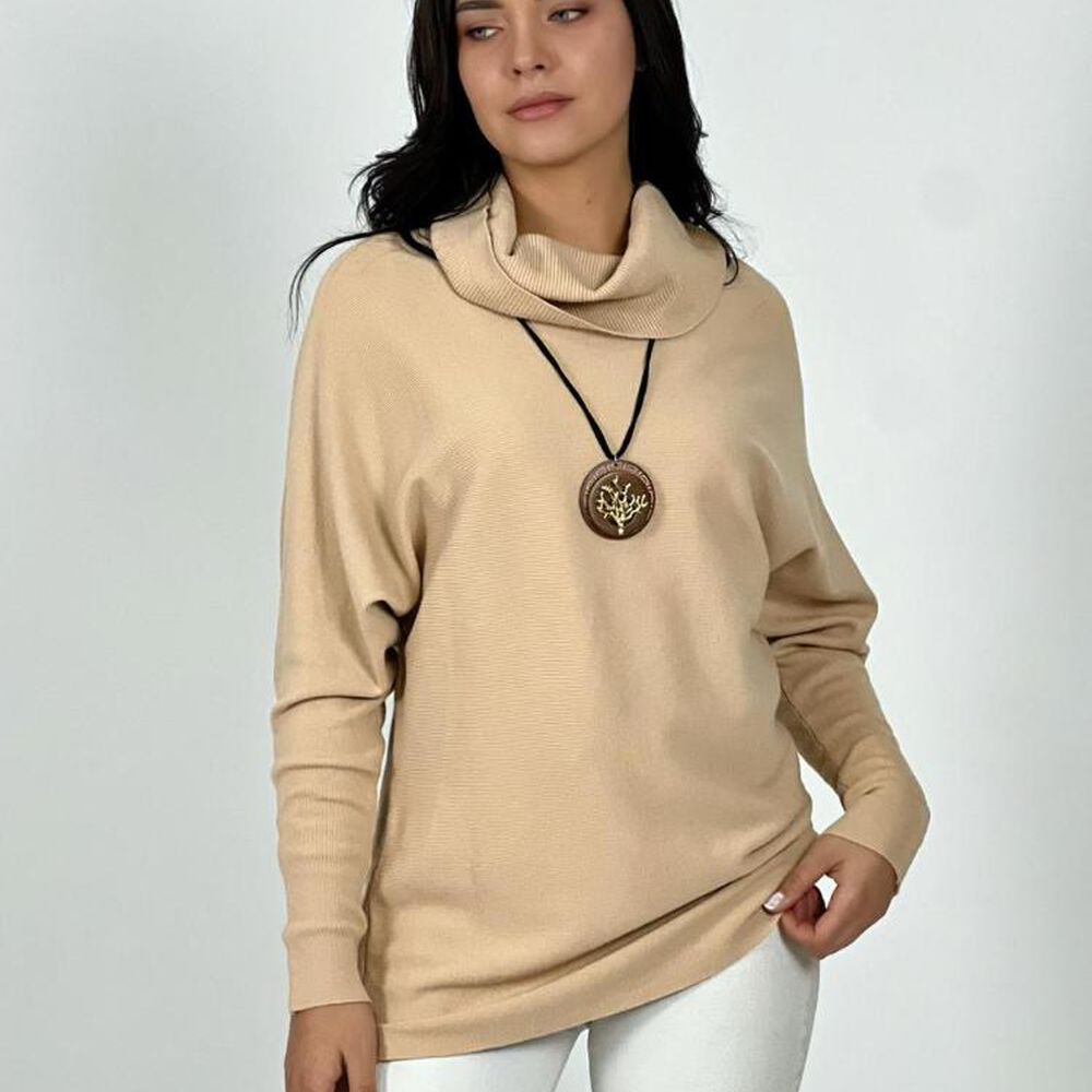 Sweater Spandex De Lana Cuello Alto image number 4.0