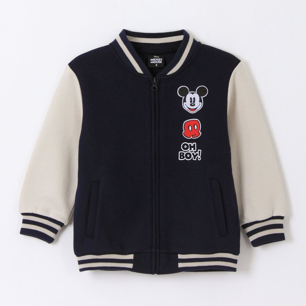 Chaqueta Ni&ntilde;o College Bomber Mickey Mouse Negro Disney image number 0.0
