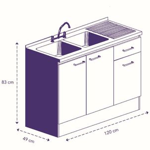 Set Mueble De Cocina Mobikit Beige
