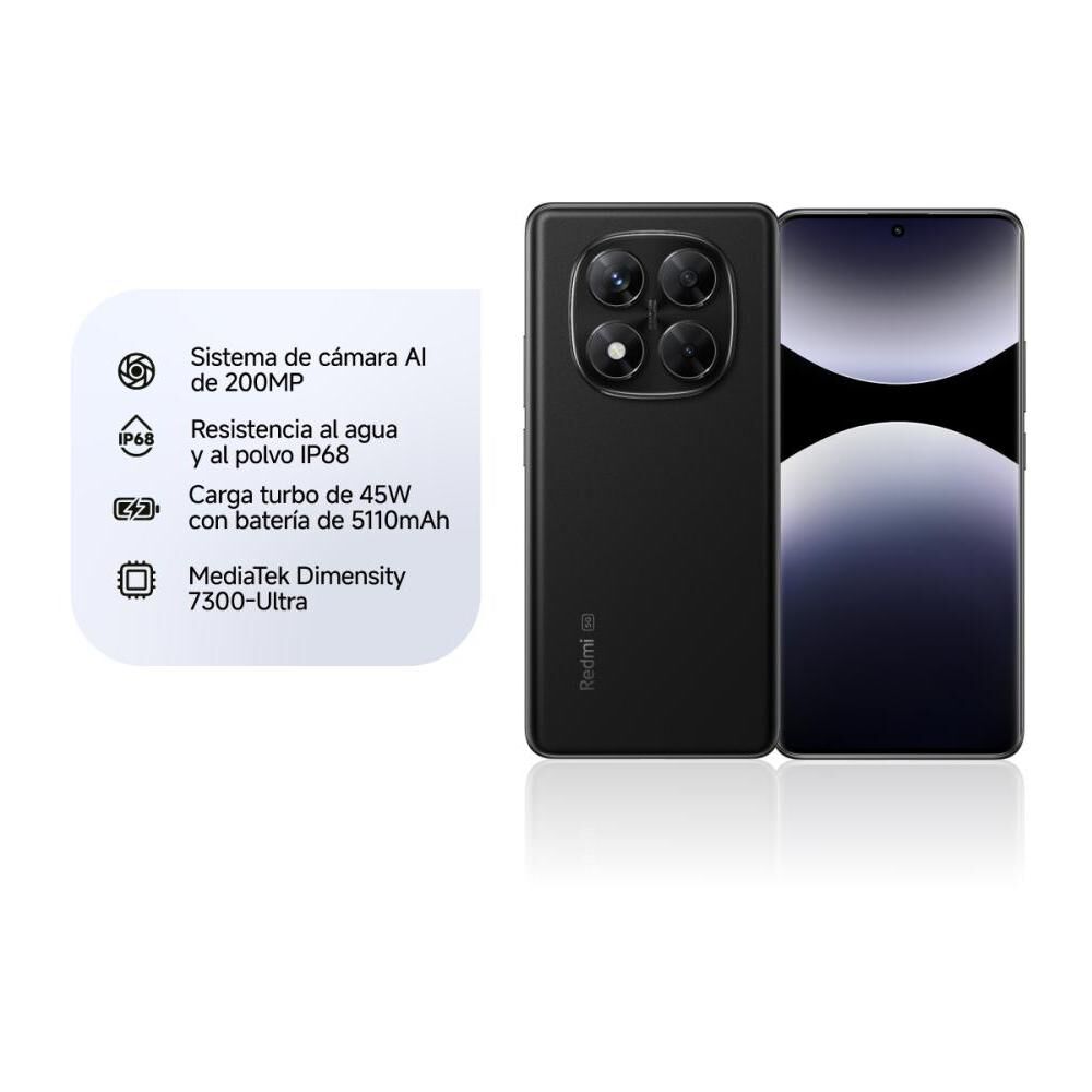 Smartphone Xiaomi Redmi Note 14 Pro / 5G / 256 GB / Negro / Liberado image number 2.0