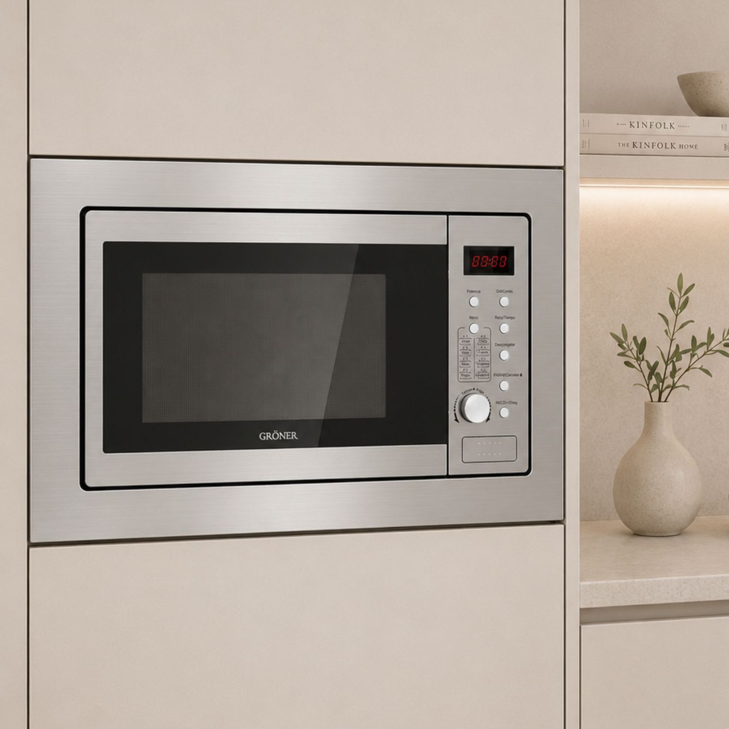 Horno Microondas Empotrable Acero Inoxidable 25l image number 1.0