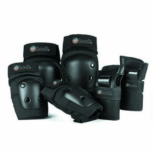 Set De Protecciones Adulto Hook Black S