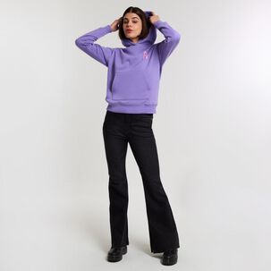 Polerón Hoodie Print Manga Larga Cuello Redondo Con Capucha Mujer Rolly Go