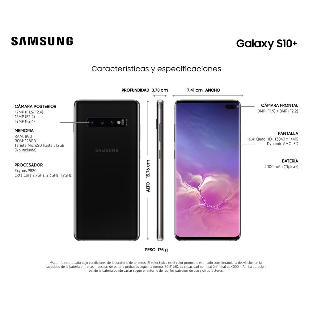 Smartphone Samsung S10+ 128 Gb / Liberado image number 3.0