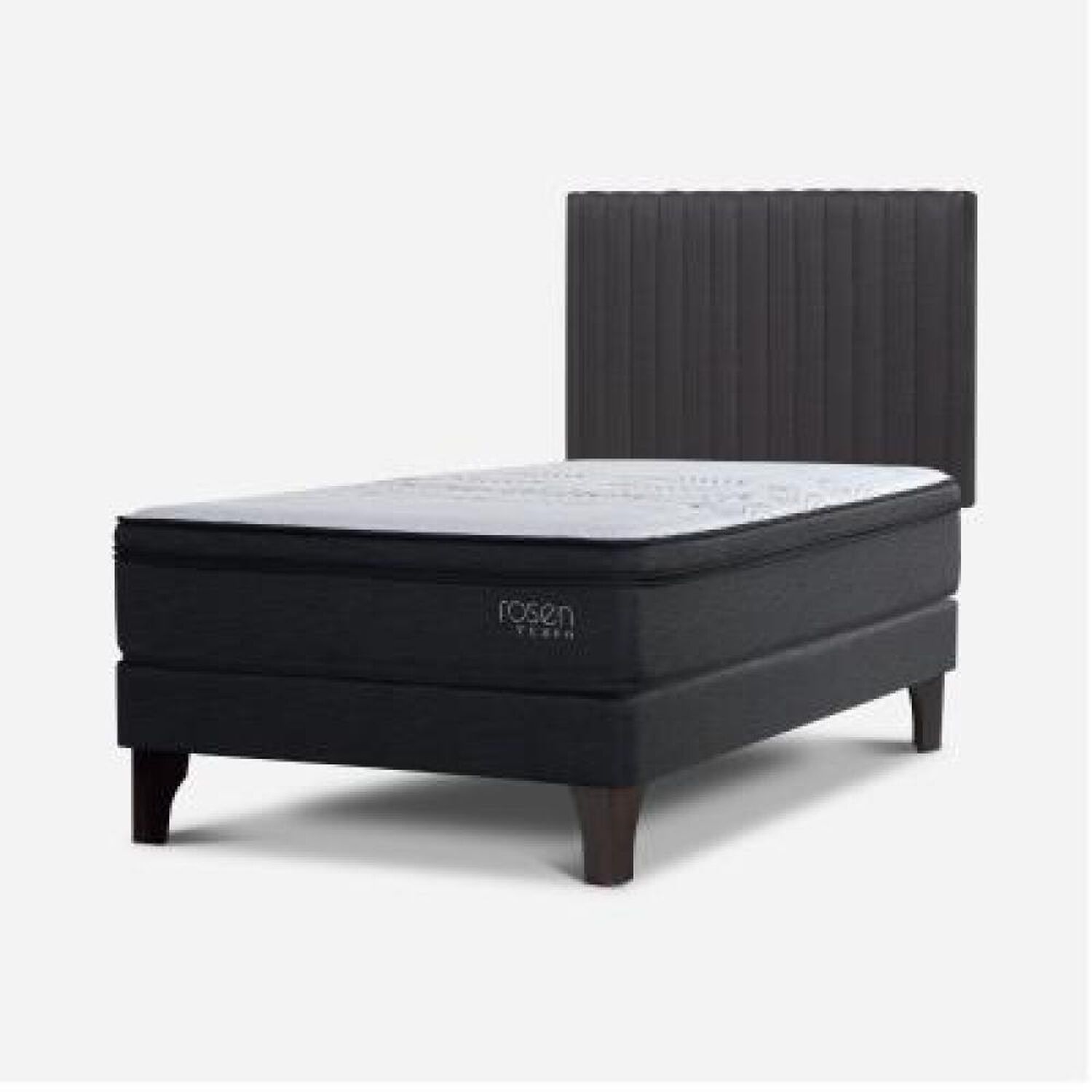 Cama Europea Rosen Tempo / 1.5 Plazas / Base Normal + Respaldo image number 7.0