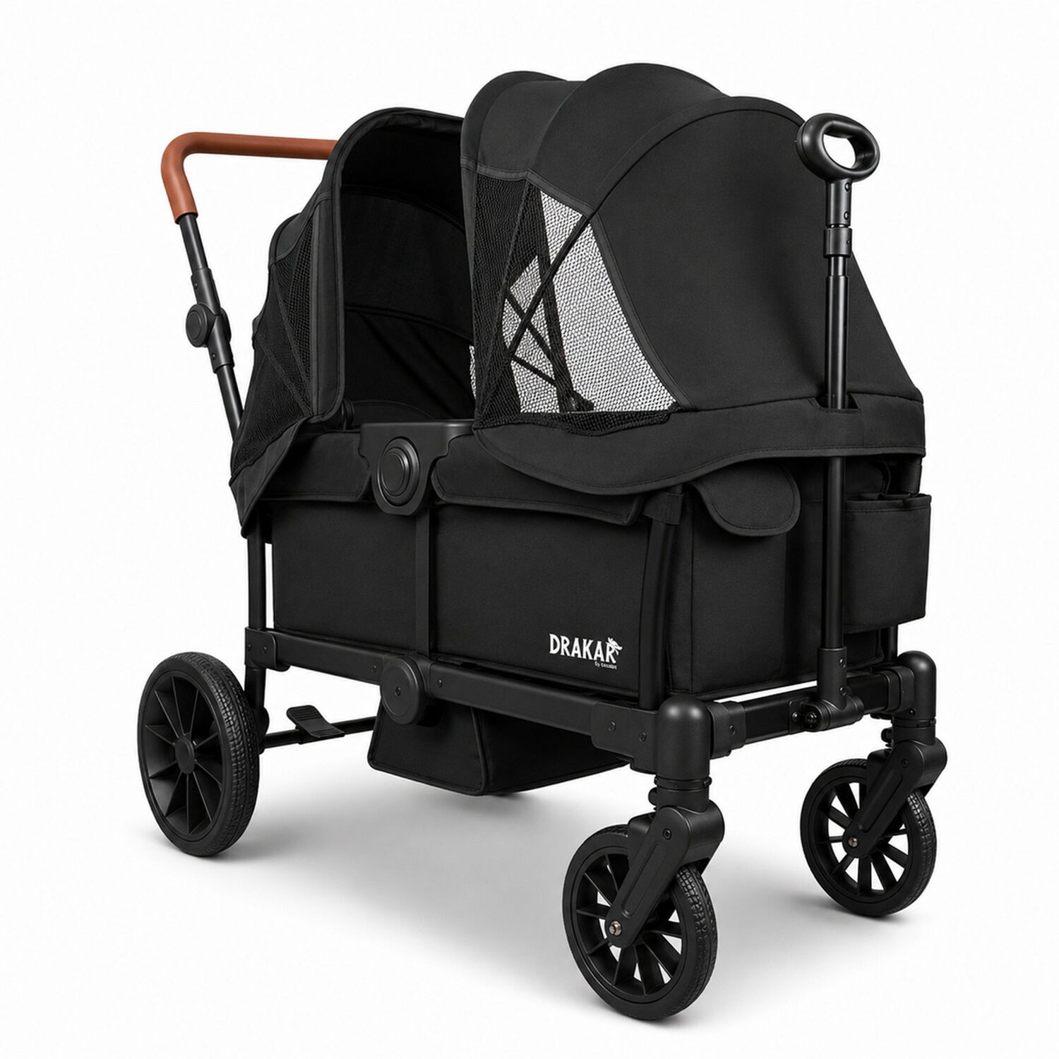 Coche Y Carro De Paseo Doble Wagon Drakar Negro image number 0.0