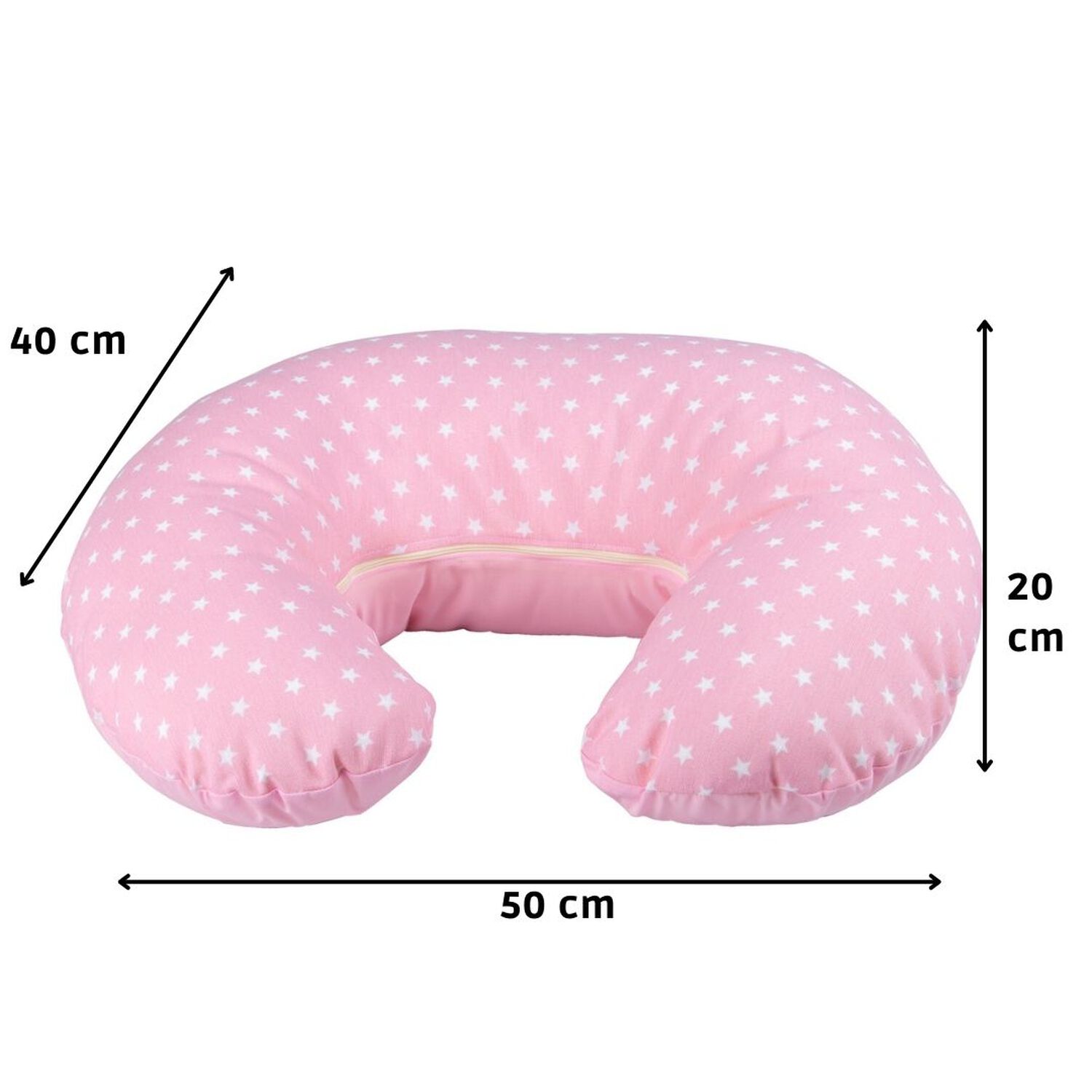 Coj&iacute;n Lactancia Estrella Rosado Textil 50x40x20 Cm M&aacute;xima Design image number 2.0