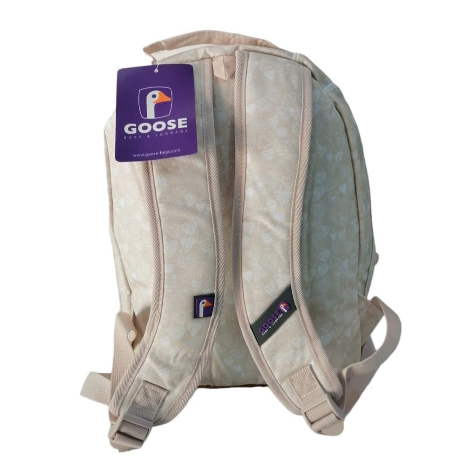 Mochila Casual Unisex Resistente Impermeable Escolar Beige image number 3.0