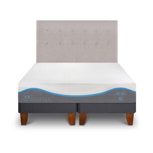 Cama Europea Cic Alaska / 2 Plazas / Base Dividida + Respaldo
