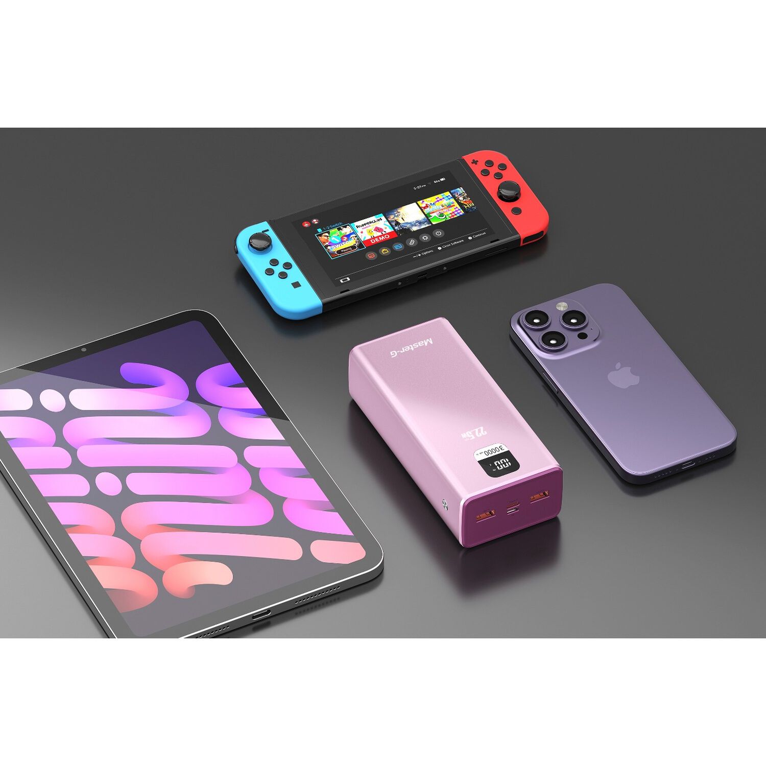 Bater&iacute;a Externa Power Bank 30000 Mah 22.5w Ucp30ppd Rosada image number 9.0