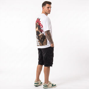 Polera Hombre Relaxed Fit Urbana Dise&ntilde;o Estampado Rappers