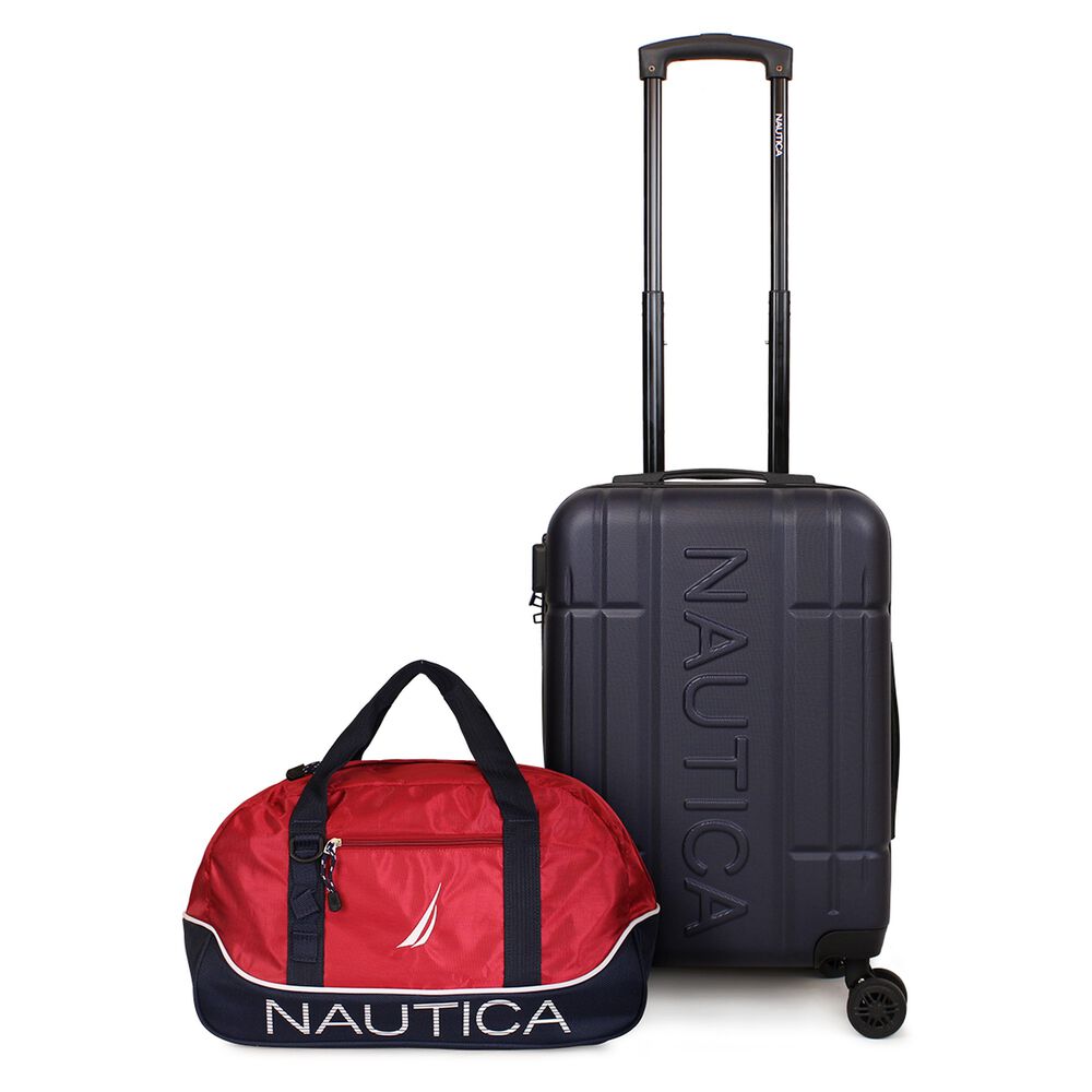 Pack Maleta Cabina Amsterdam 10k Azul + Bolso Mannar Nautica image number 0.0