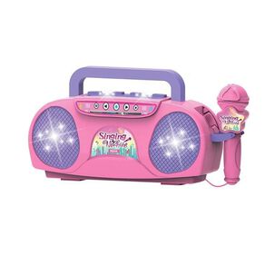 Juguete Karaoke Radio Y Microfono Para Niños Luz Y Sonido