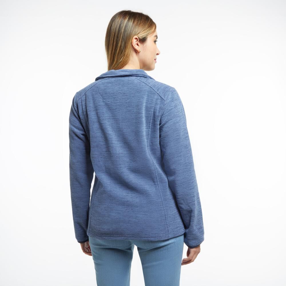 Poler&oacute;n B&aacute;sico Melange Cuello Redondo Mujer Geeps image number 3.0