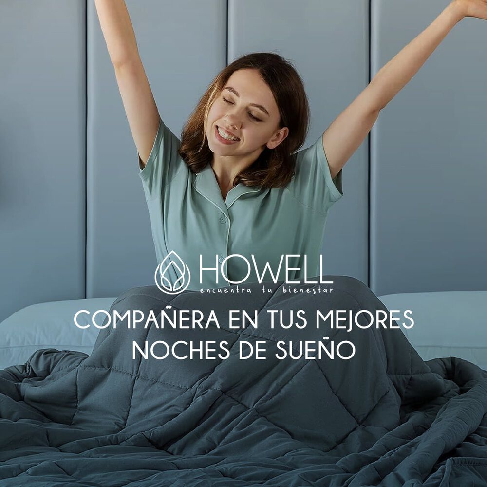 Manta De Gravedad Pesada Howell Single 8kg Trastornos Sue&ntilde;o image number 8.0