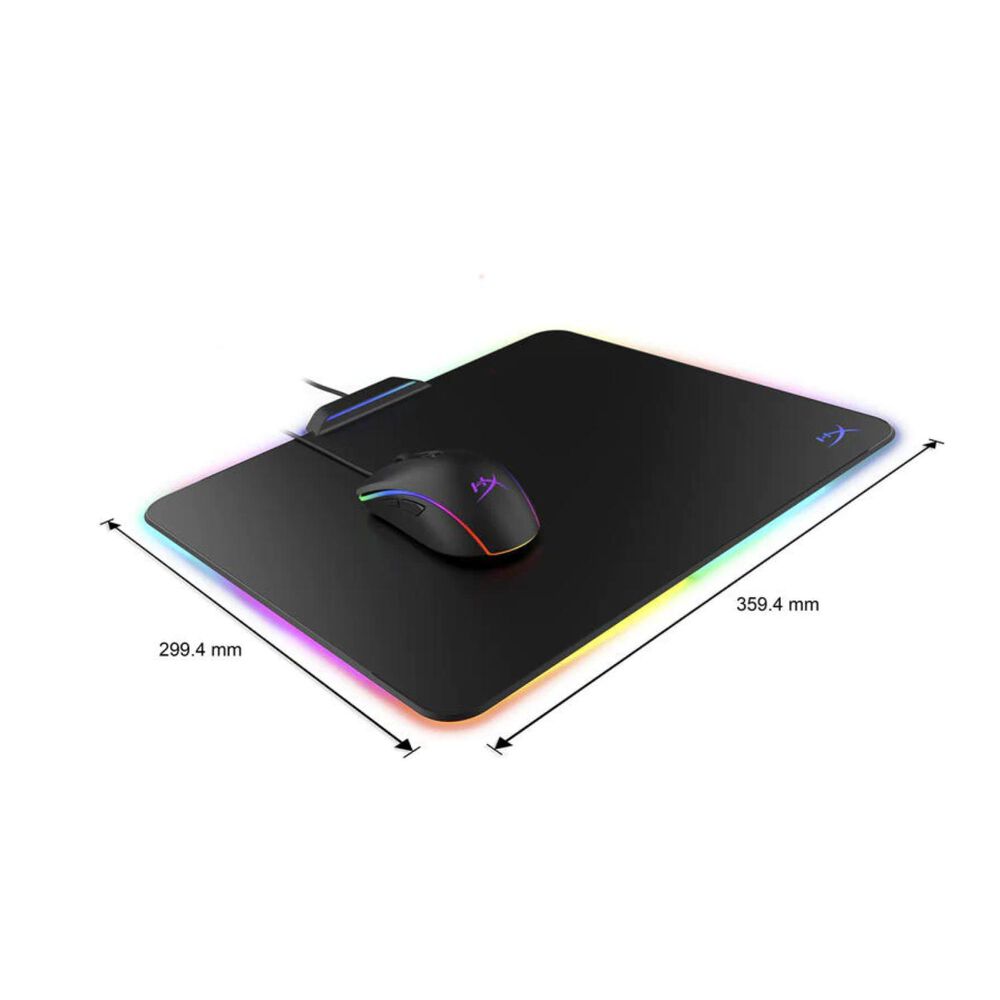 Mousepad Gamer Rgb Usb 36x30cm Negro Fury image number 2.0
