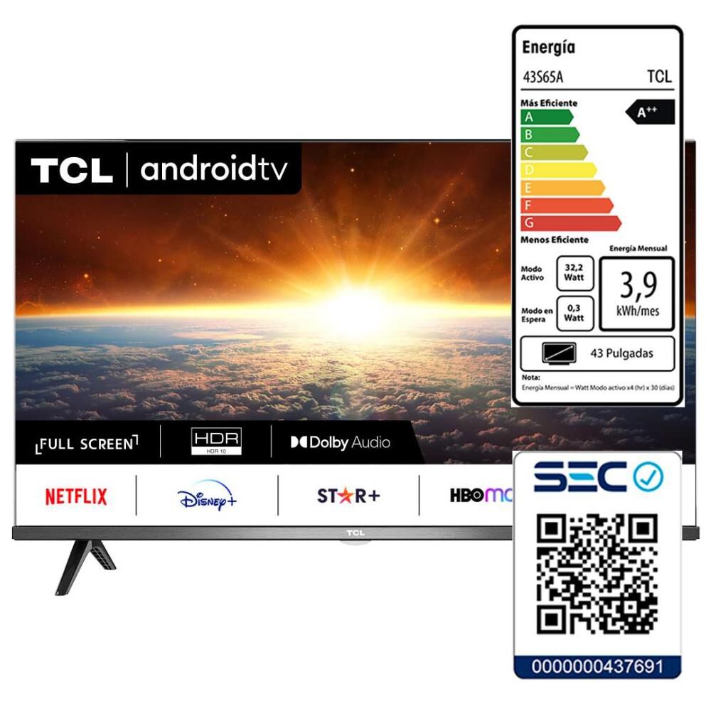 Led 43" TCL 43S65A / Full HD / Smart TV image number 10.0