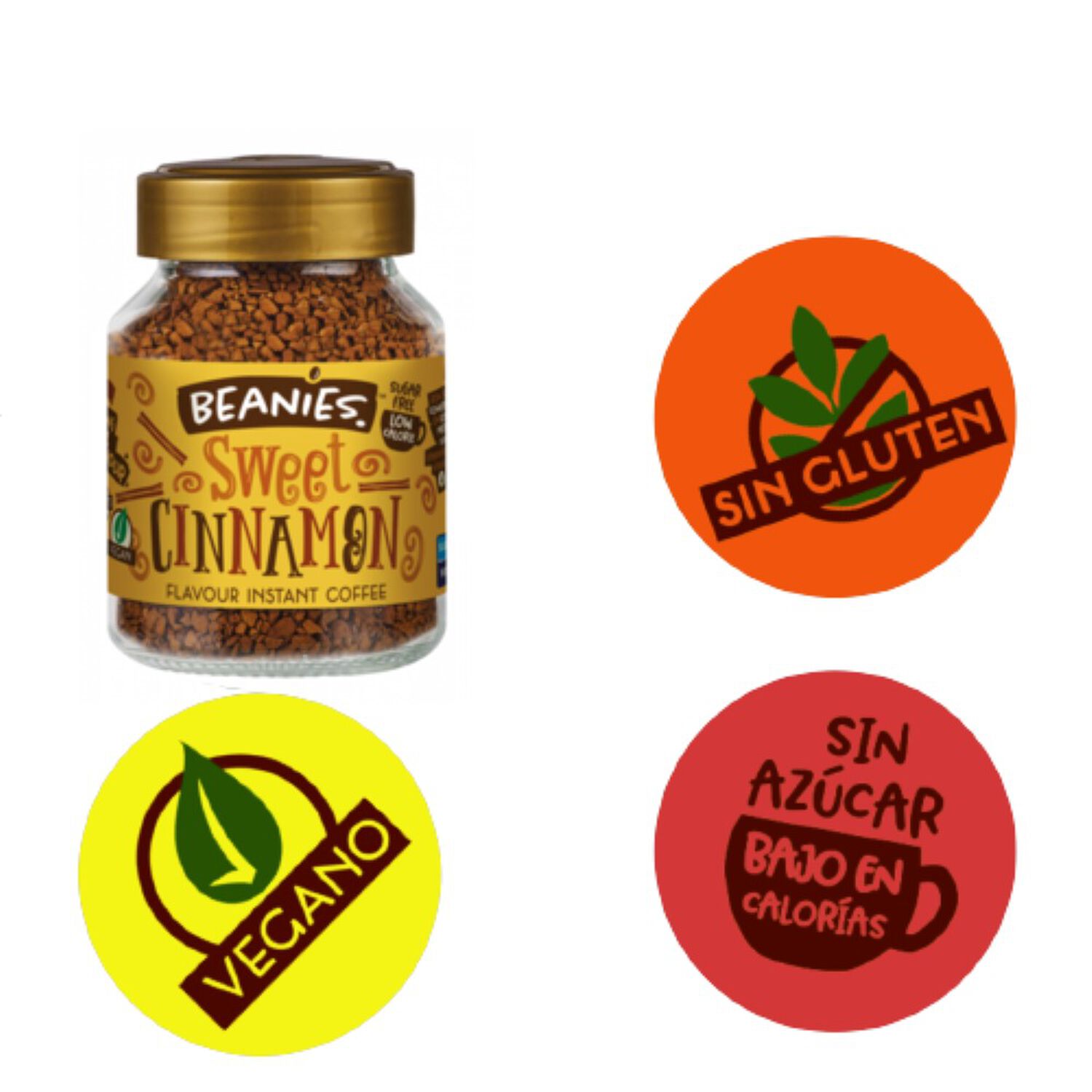 Caf&eacute; Beanies Liofilizado Sweet Cinnamon image number 2.0
