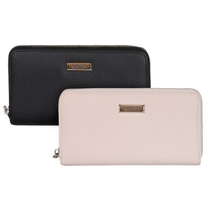 2 Billeteras De Mujer Calixta Negra Y Rosa Palo Kenneth Cole