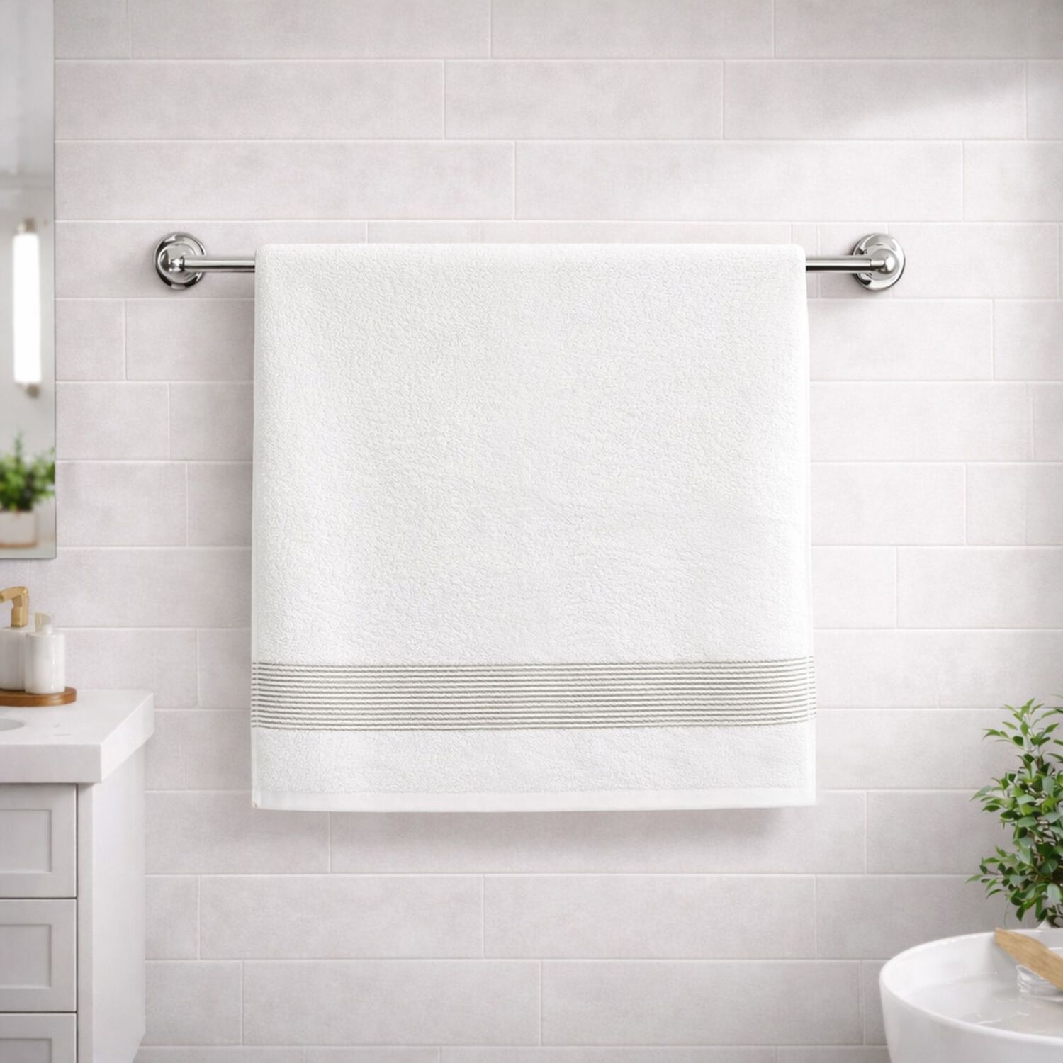 Toalla De Ba&ntilde;o Cuerpo Mav Nautica Home 100% Algod&oacute;n Suave 76x137cm Verde image number 5.0