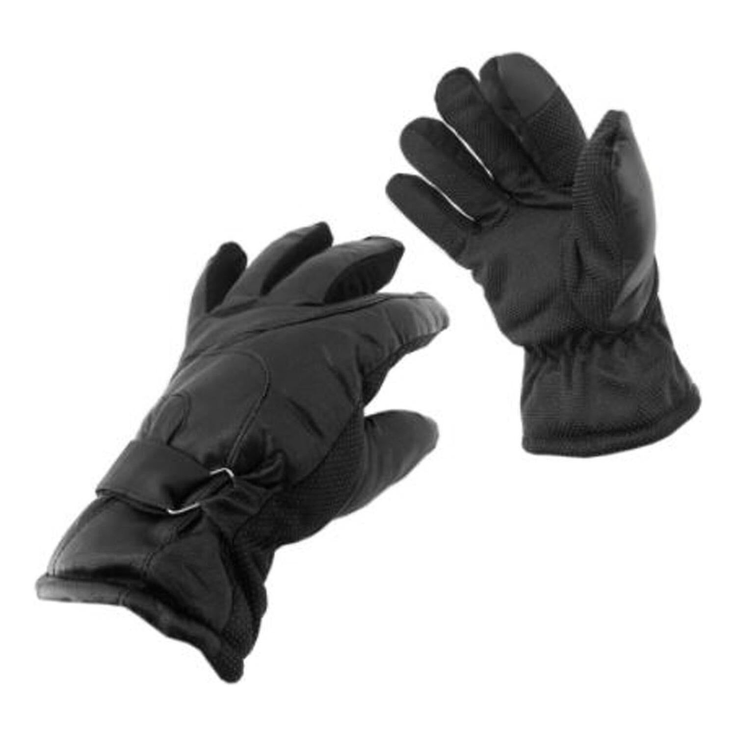 Guante Cuero Moto Gripe Deluxe Negro image number 3.0